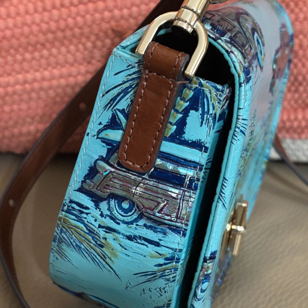 BRAHMIN, Briar Crossbody Leather Bag ~ Copa Cabana Tropic - Picture 6 of 10